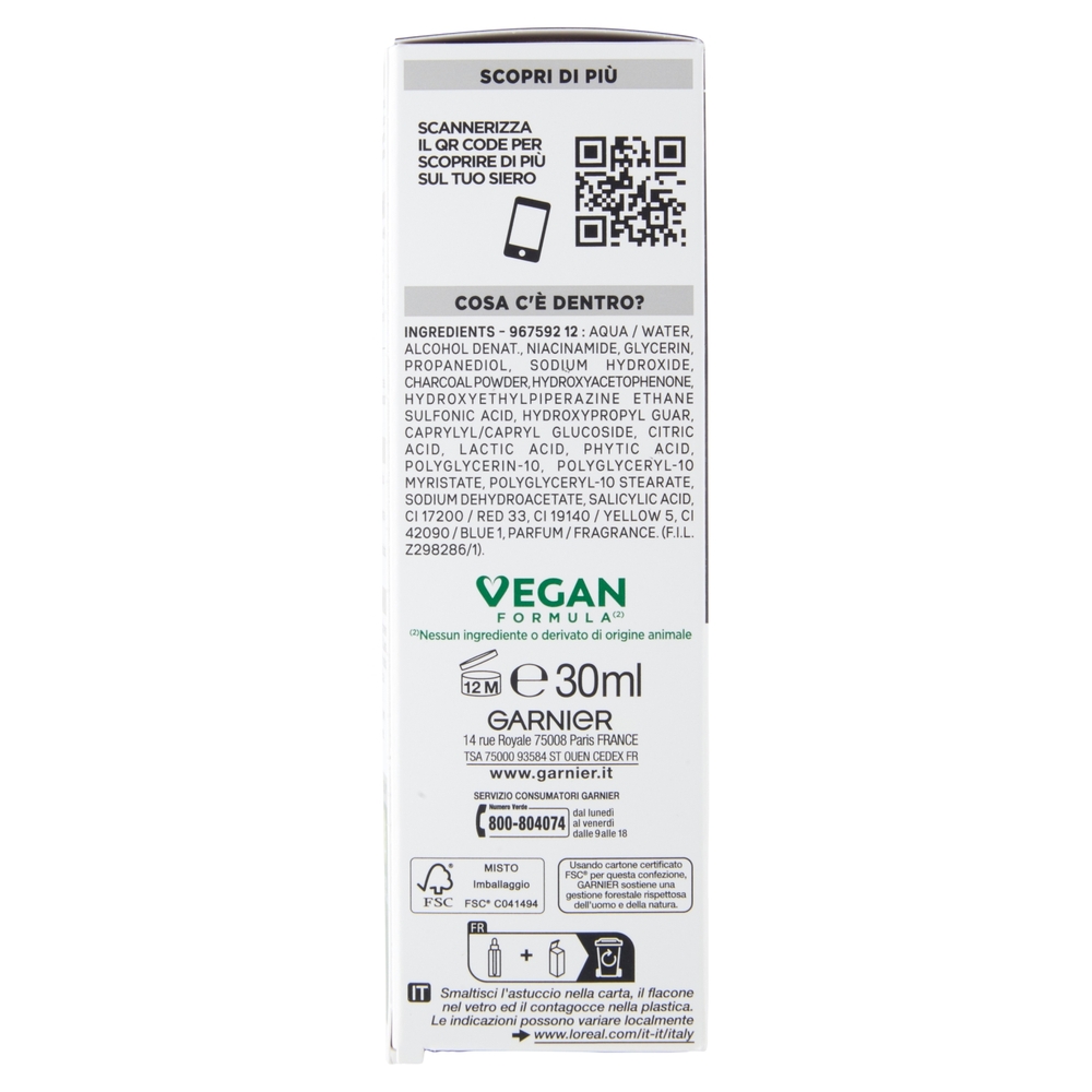 Garnier PureActive, Siero AHA+BHA Anti-Imperfezioni, 30 ml